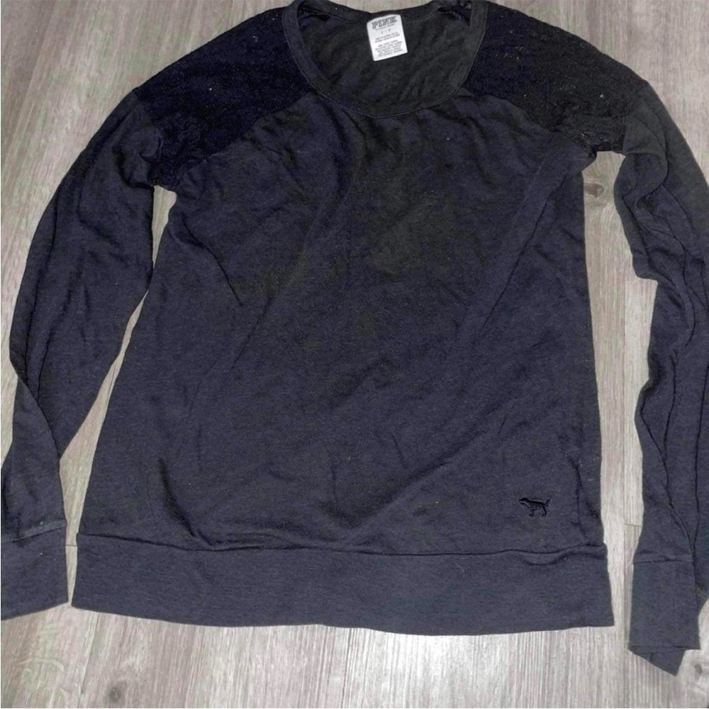 Victoria's Secret Black Long Sleeve Tee